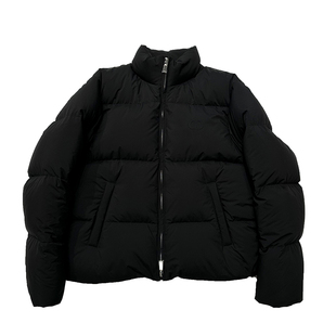 国内现货DIOR迪奥新款科技面料CD刺绣LOGO男士黑色立领羽绒服外套