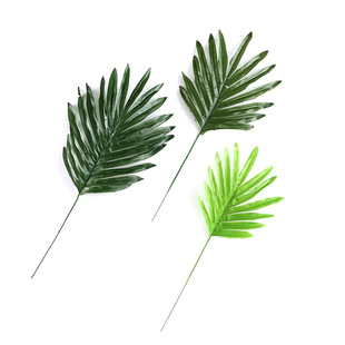 仿真椰子叶 葵叶散尾葵 婚庆装扮植物 生日气球 婚礼家居装饰绿植