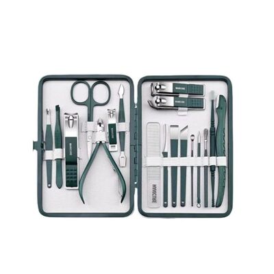 指甲刀指甲剪18件修甲套装家用高档指甲钳挖耳勺修脚全套美甲工具