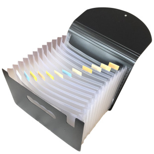 加厚PP耐用A5收纳盒单据整理报销单分类票据夹A4资料夹册试卷整理