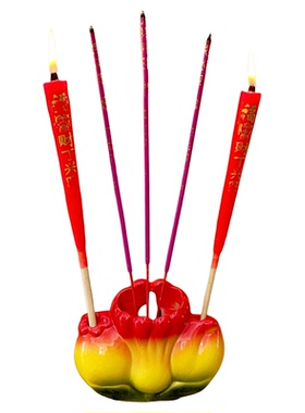 陶瓷彩釉工艺免打孔壁挂香炉
