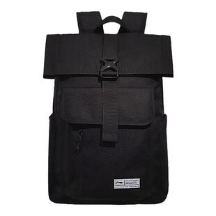 李宁新款双肩包初中高中大学生书包大容量出勤运动简约电脑双肩包