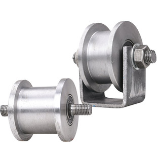 H型工字钢轨道轮/大铁门平移门重型槽轮/轻轨滑轮/槽钢方钢槽轮