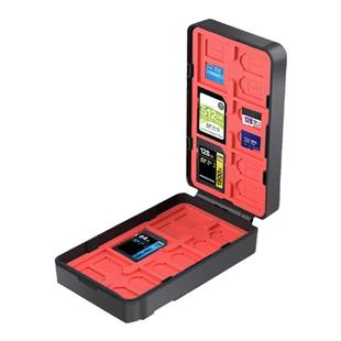 便携大容量内存SD卡收纳盒TF卡套保护盒单反微单相机配件Micro SD SDHC SDXC存储卡防水防摔整理防丢储存卡包