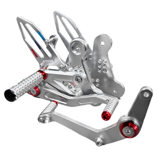 适用春风675SR升高脚踏摩托车改装竞技增高后移刹车挂挡专用配件