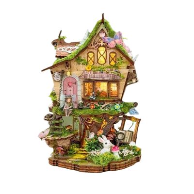 西西弗寄放时光罗温的树屋手工微缩场景diy小屋木质拼装积木礼物