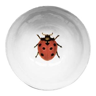 现货Astier de Villatte法国进口ADV手作甜点瓢虫图案汤盘 联名款