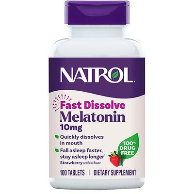 Natrol美国褪黑素10mg速溶睡眠片