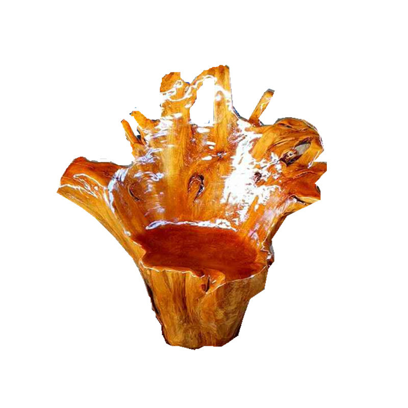 天然整体根雕靠背椅凳子主人