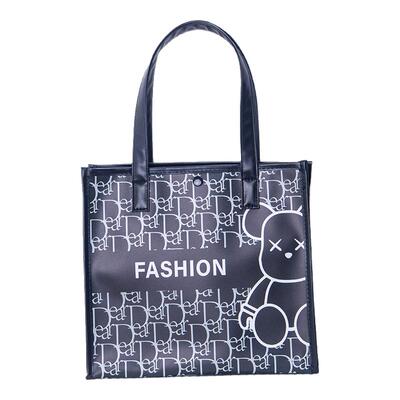 FASHION熊磨砂手提包包