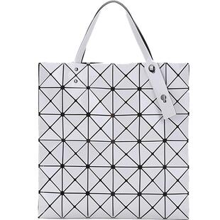 【自营】BAO BAOISSEYMIYAKE三宅一生白色六格手提女包单肩包银色