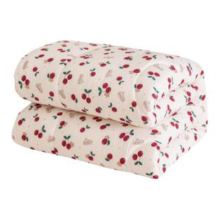 新疆棉被绗缝被手工纯棉加厚被子长绒棉被学生单双人被褥被芯垫被