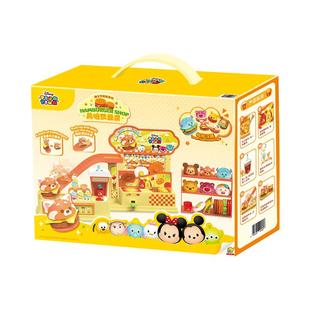 GOLDLOK迪士尼松松DIY美味汉堡店过家家玩具女孩礼物厨房薯条食物