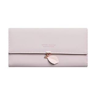 卡包钱包一体2025新款小清新简约皮夹长款女士折叠多功能手拿钱夹