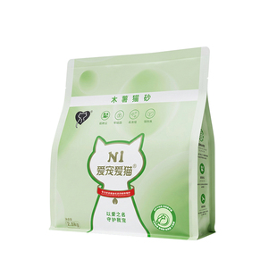 N1爱宠爱猫木薯猫砂除臭不沾底易结团植物无尘混合遇水瞬吸