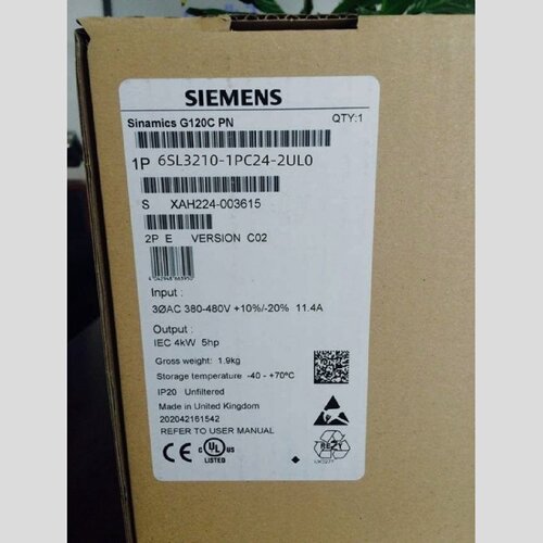 议价6SL3210-1PC24-2UL0 西门子 G120 变频器11KW 6SL32101PC242U