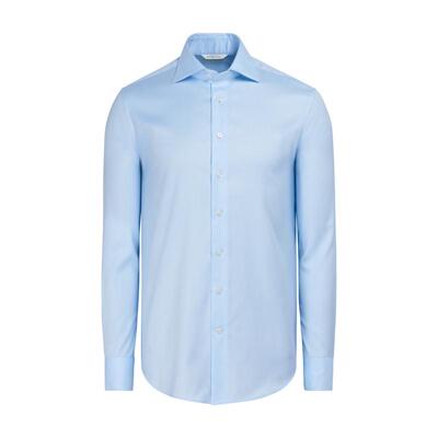 Suitsupply浅蓝色棉经典领衬衫