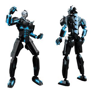 怪兽8号八号拼装积木cos可动手办shf动漫周边吧唧玩具公仔摆件9号