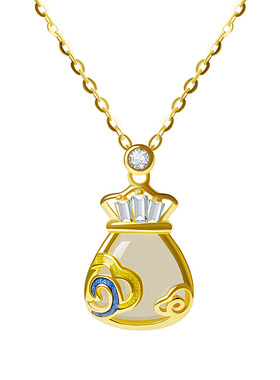 宫里上新天然正品和田玉项链