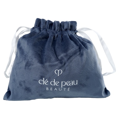 CPB/肌肤之钥灰色绒布大号抽绳袋 专柜赠品化妆包 便携束口收纳包