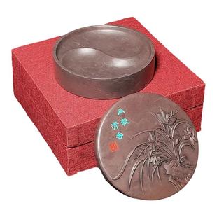 全壹肇庆端砚宋坑砚台正宗原石天然精品幽毂清香装墨带盖砚非歙砚