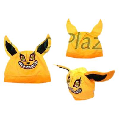 火影忍者鸣人帽 九尾狐妖毛绒COSPLAY演出帽子Naruto动漫表演礼品