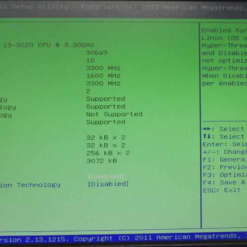 Axiomtek SHB120 Rev. A3-RC LGA-1155 with i3-3220 3.30GHz CPU