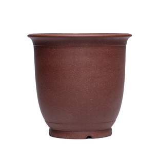 清香阁紫砂盆 朱永南手工鱼子泥金钟盆 建兰蕙兰桌面古典绿植花器