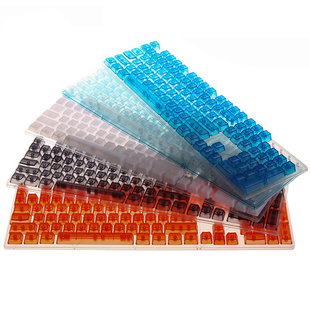 透明键帽ABS104键帽GH60 61 64 87 104机械键盘键帽OEM高度无刻