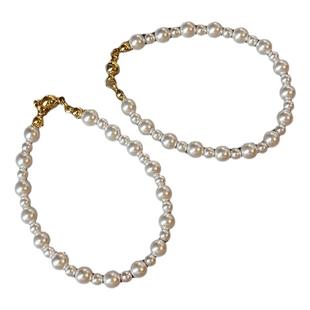 澳白珍珠手链手镯女2025新款轻奢小众磁吸手串高级感精致手串手饰