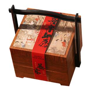 2026新年礼盒包装年货空盒马年大号礼物盒过年盒子高档双层礼品盒