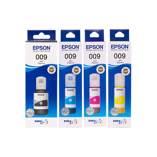 EPSON爱普生009原装墨水L15158 L15168 L6468 6498 6558 6578 15146 15147 15188彩色墨仓喷墨打印机墨水颜料