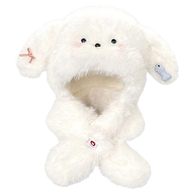 救命！这顶小熊毛绒帽可爱到犯规