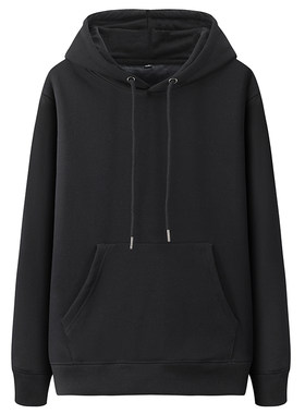 情侣宽松加厚韩版纯色套头衫