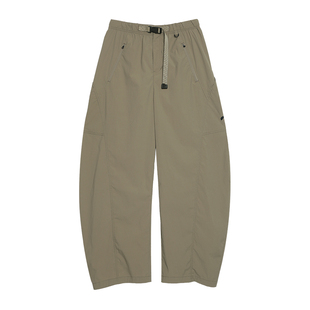 防晒凉感透气 半圆原创裤子2026女式薄款凉凉速干裤弯刀休闲长裤