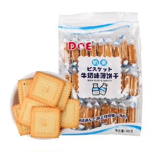 马来西亚DOE奶素牛奶味薄饼干薄脆超薄苏打饼干