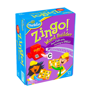 美国ThinkFun眼明手快Zingo英语单词数字时间启蒙儿童桌游4岁+