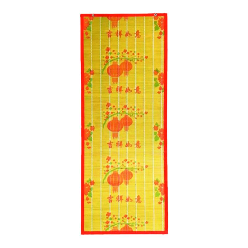 夏季网纱竹门帘挂帘竹子门帘防蚊蝇防晒遮阳中式门帘【高清印花】