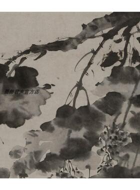 徐渭水墨葡萄画客厅立轴装饰画