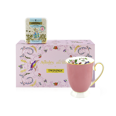 AYNSLEY骨瓷马克杯茶叶套装