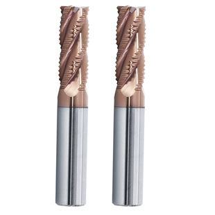 55度粗皮铣刀钨钢合金4刃钢用涂层开粗铣刀3刃铝用波刃加长立铣刀