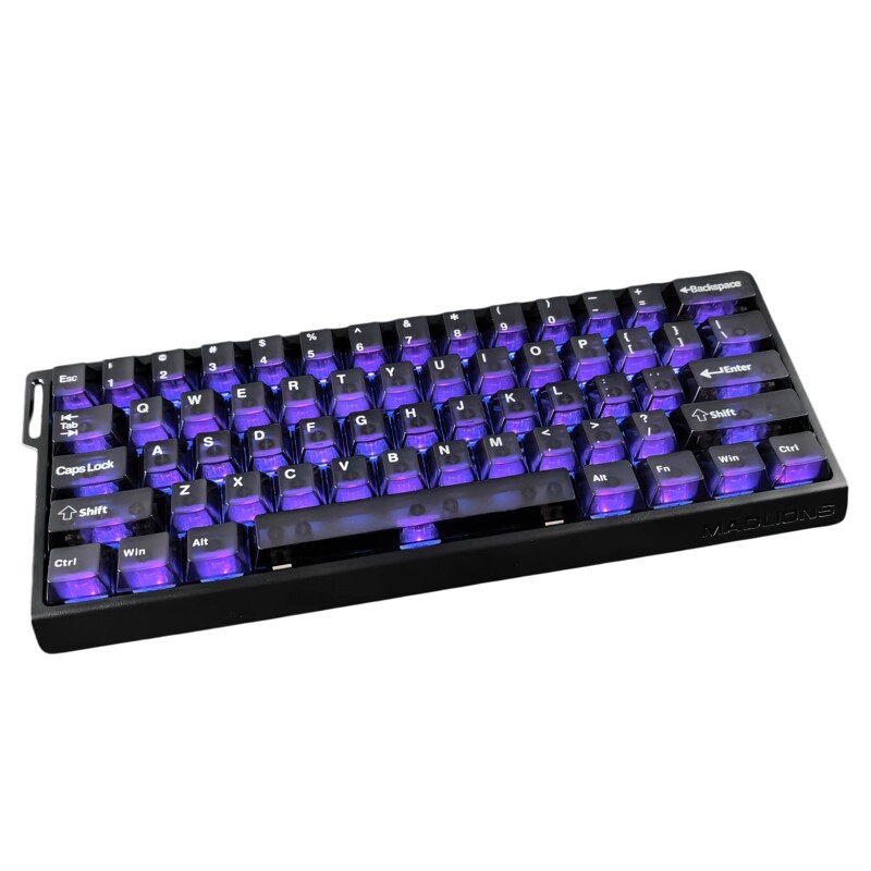 腹灵PC透明键帽130键原厂高度
