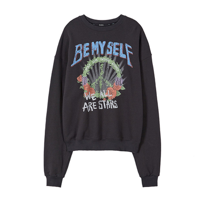 RAIVE宽松印花韩系卫衣