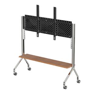 几宿家具微光可移动电视机支架75寸落地304不锈钢家用显示器架柜