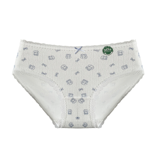 绵柔小熊~女生舒适纯棉三角裤女士高颜值7a级抗菌内裤女2026新款