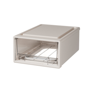 抽屉式桌面收纳盒透明药箱药品收纳箱办公桌杂物家庭防尘整理盒子