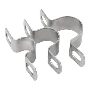 304不锈钢加厚骑马卡管卡夹支架管扣喉箍水管夹固定U型卡扣管抱箍