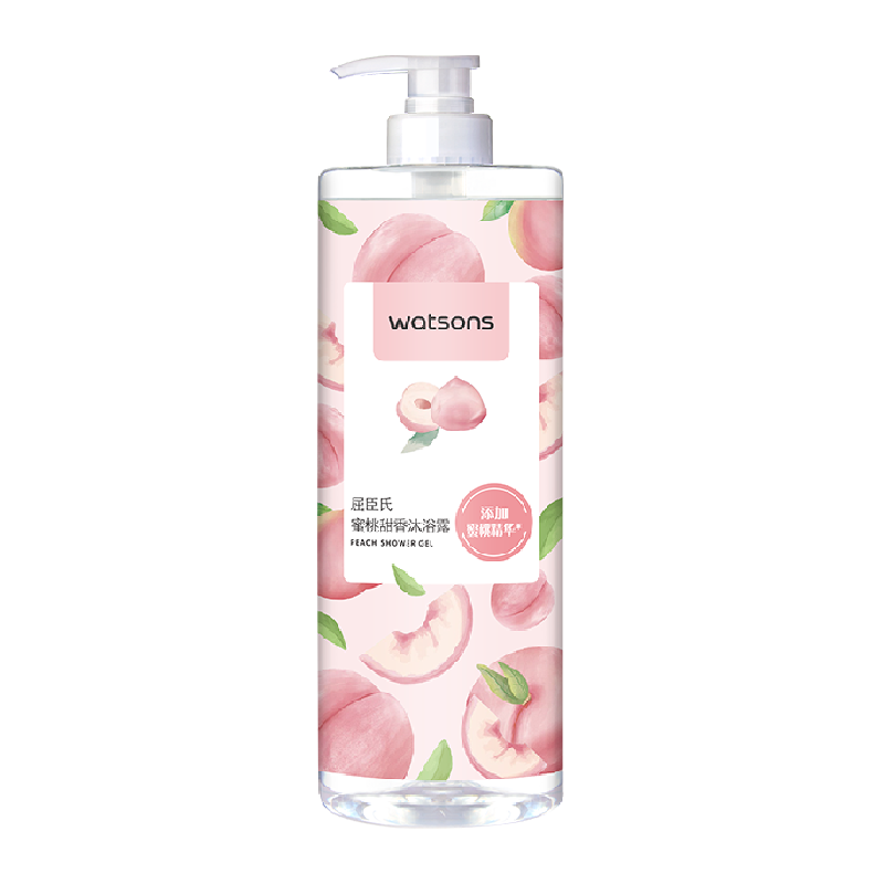 屈臣氏蜜桃甜香沐浴露1L