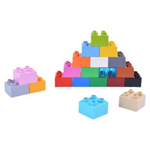 大颗粒积木配件正方形2*2基础砖块散装散件儿童宝宝早教教具玩具