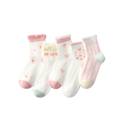 儿童袜子女童春夏季女宝宝中筒袜
